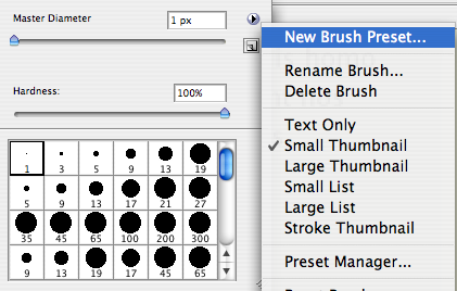 Duplicate the brush